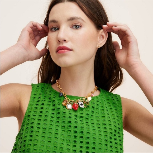 Kate Spade NY X Target Limited Edition Chunky Charm Statement Necklace - Picture 3 of 5